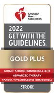 American Heart Association 2022 award for stroke guidelines adherence.