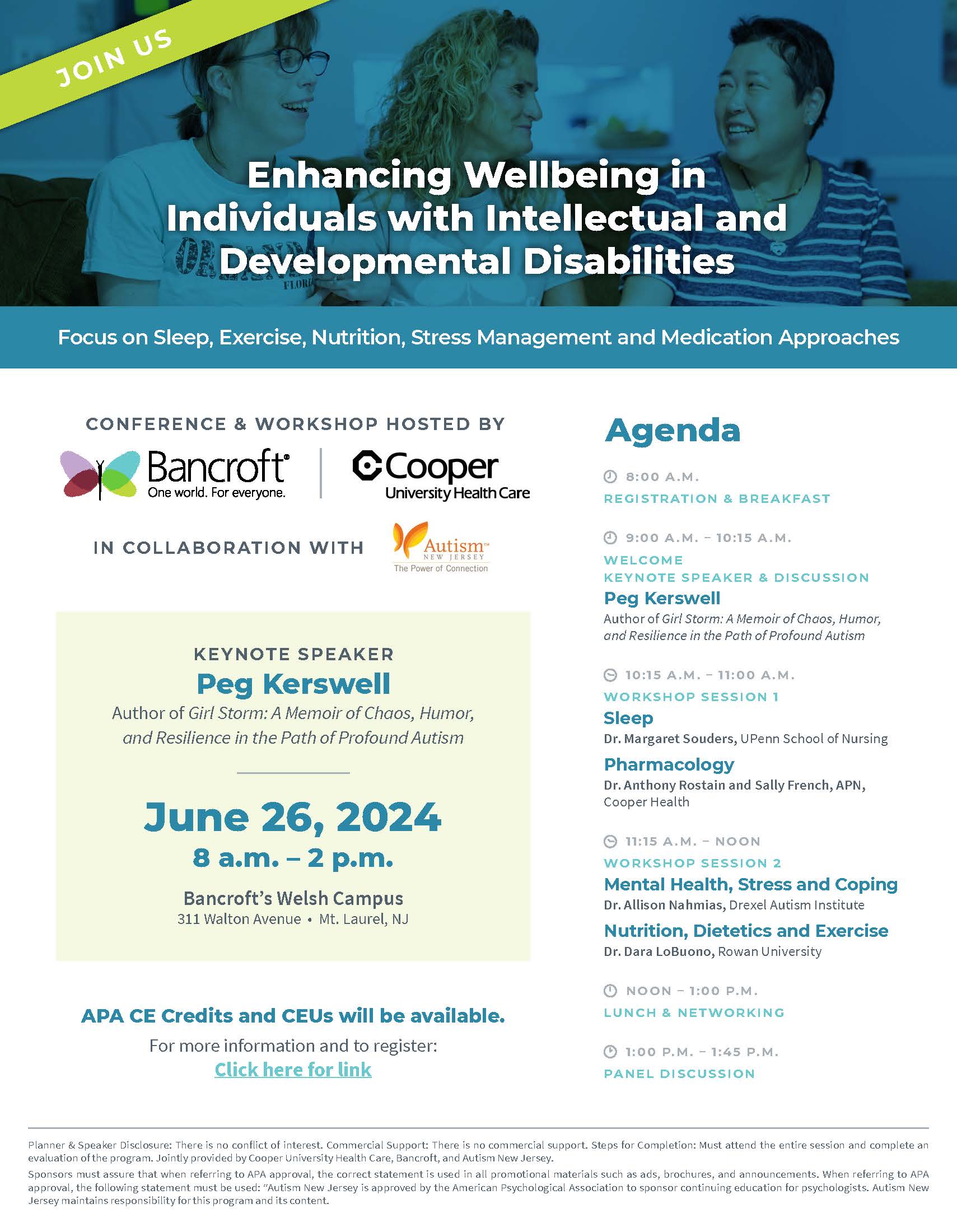 June 26 - Enhancing Wellbeing IDD Event