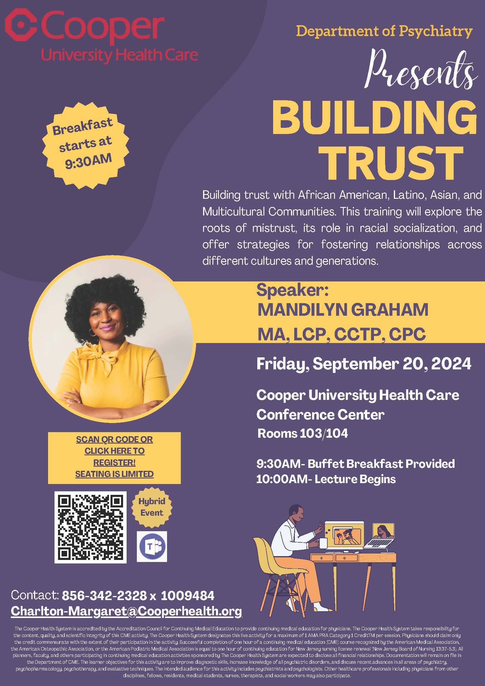 Building Trust event flyer