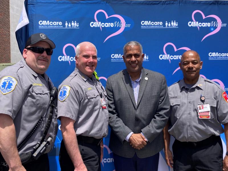 Cooper EMS Team Members Honored at Camden Event during National EMS Week