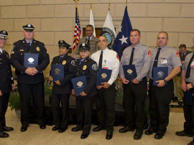 Members of Cooper EMS Team Recognized by Camden County Police Department for Outstanding Work